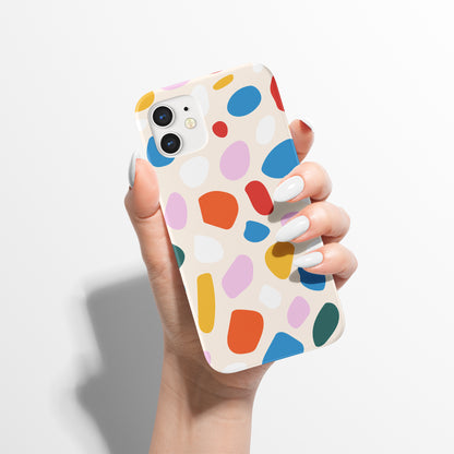 Modern Colorful Abstract Pattern iPhone Case