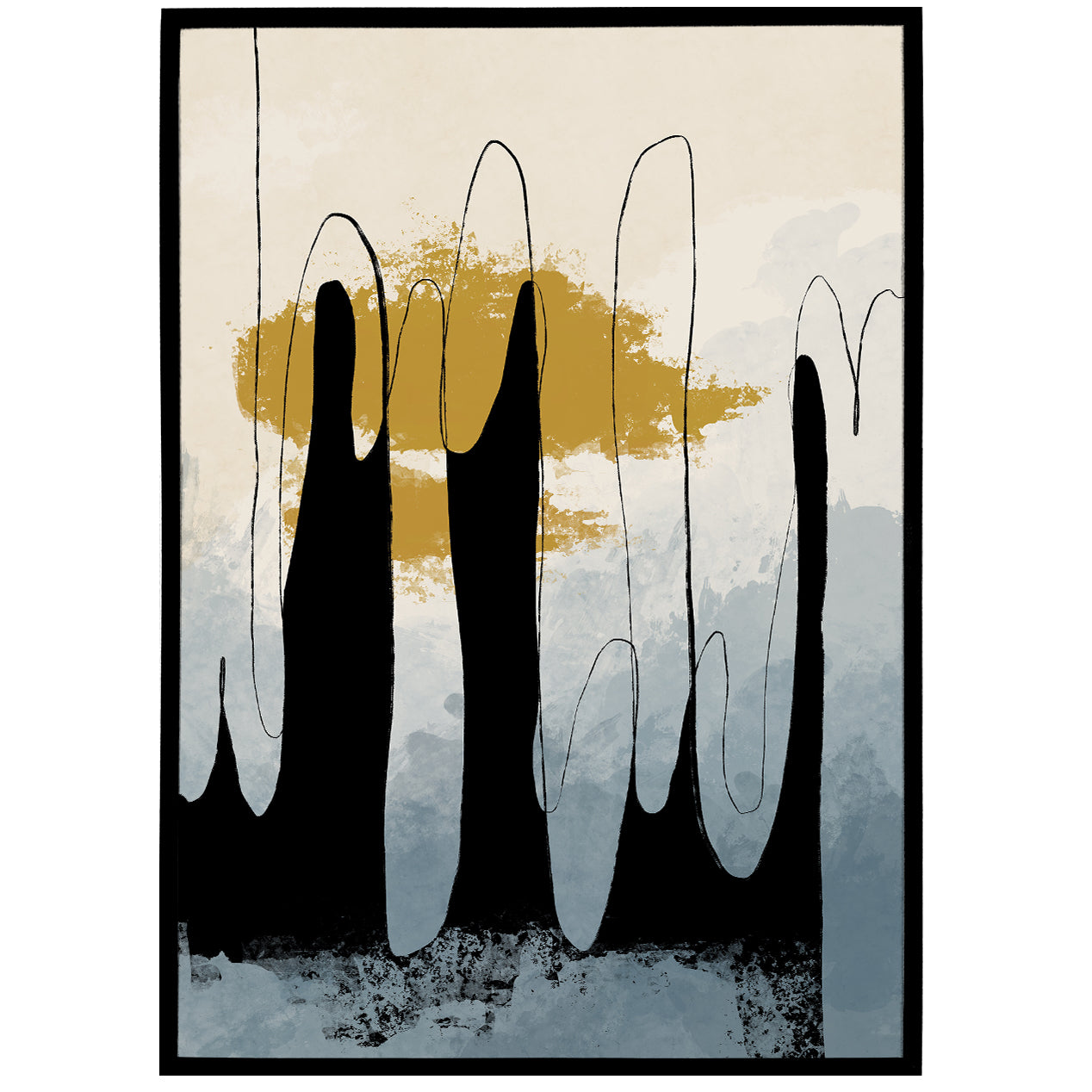 Abstract Ink Print - Shop posters, Art prints, Laptop Sleeves, Phone case and more Online!