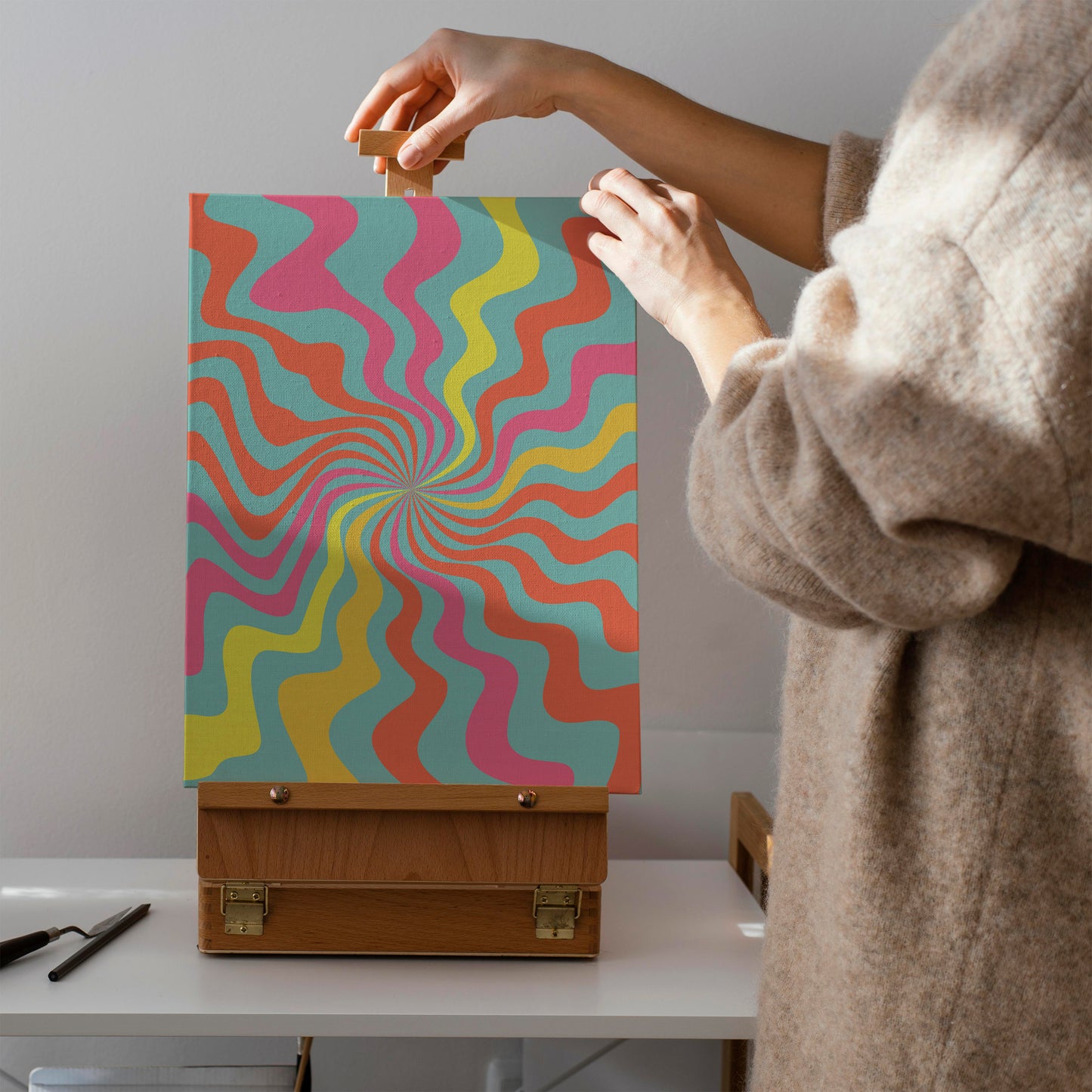 Colorful Groovy Canvas Print