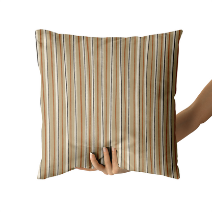 Vintage Striped Pattern Goodwill Inspired Throw Pillow