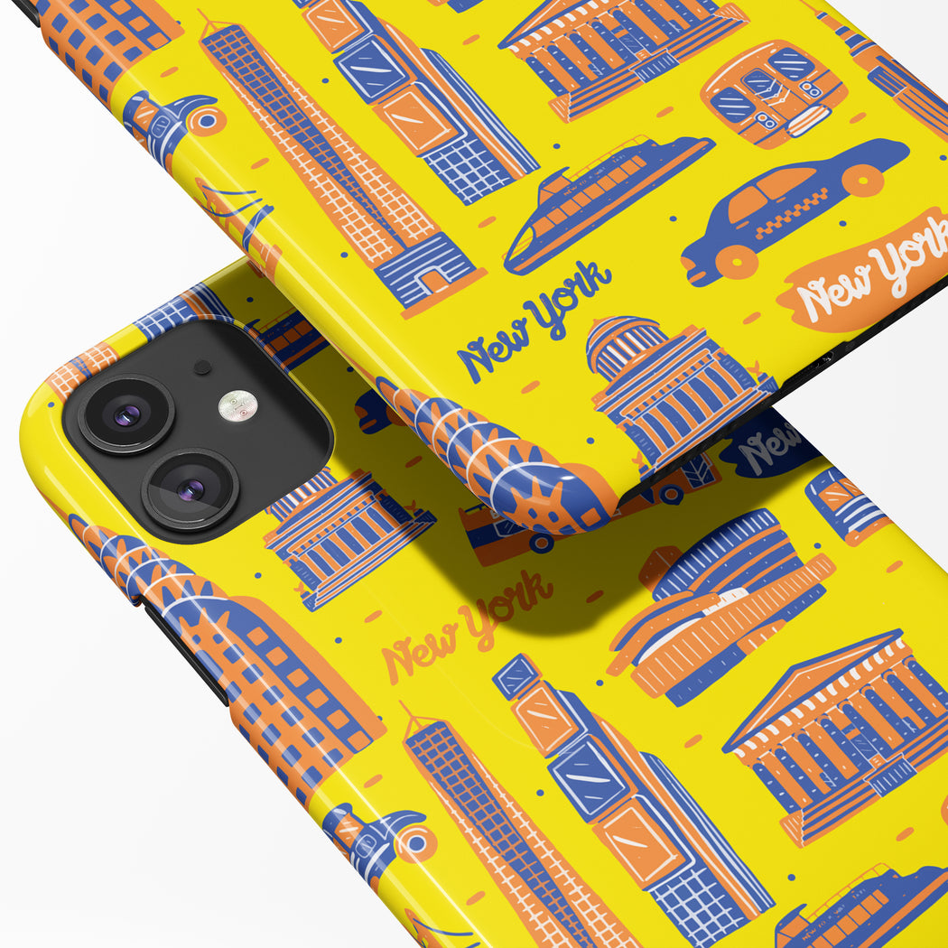 Yellow Taxi New York City iPhone Case