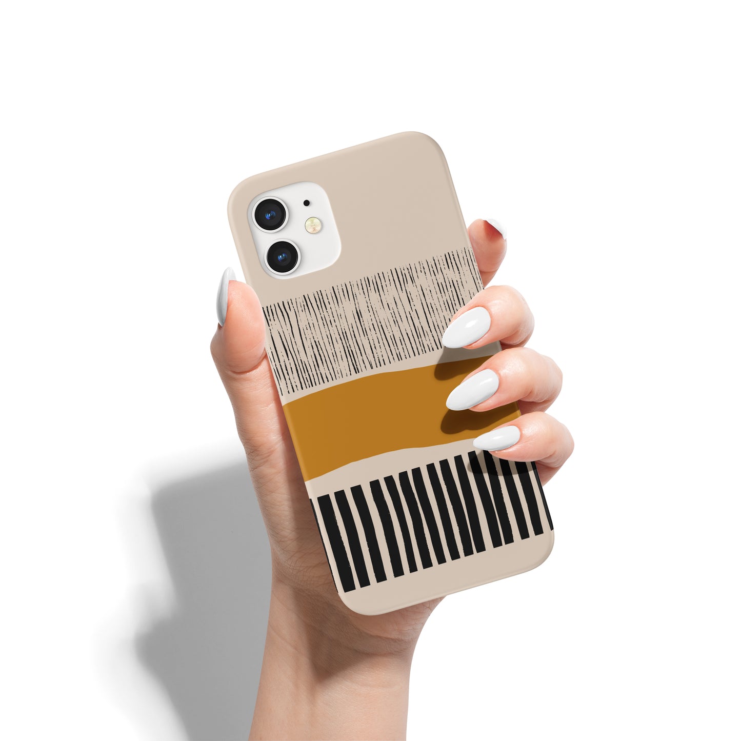 Mustard Mid Century Modern iPhone Case