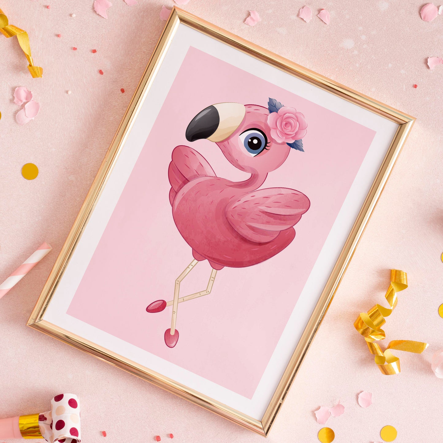 Little Flamingo No.1 Poster