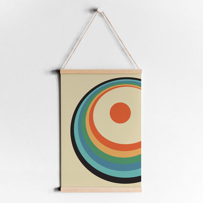 Retro Rainbow Arches Art Print