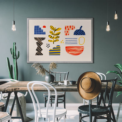 Mid Century Composition Print