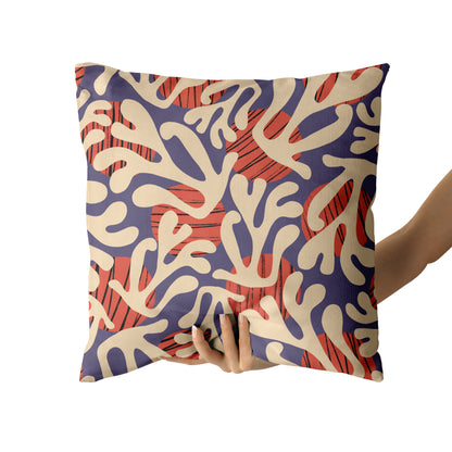 Cut Out Leaves Throw Pillow