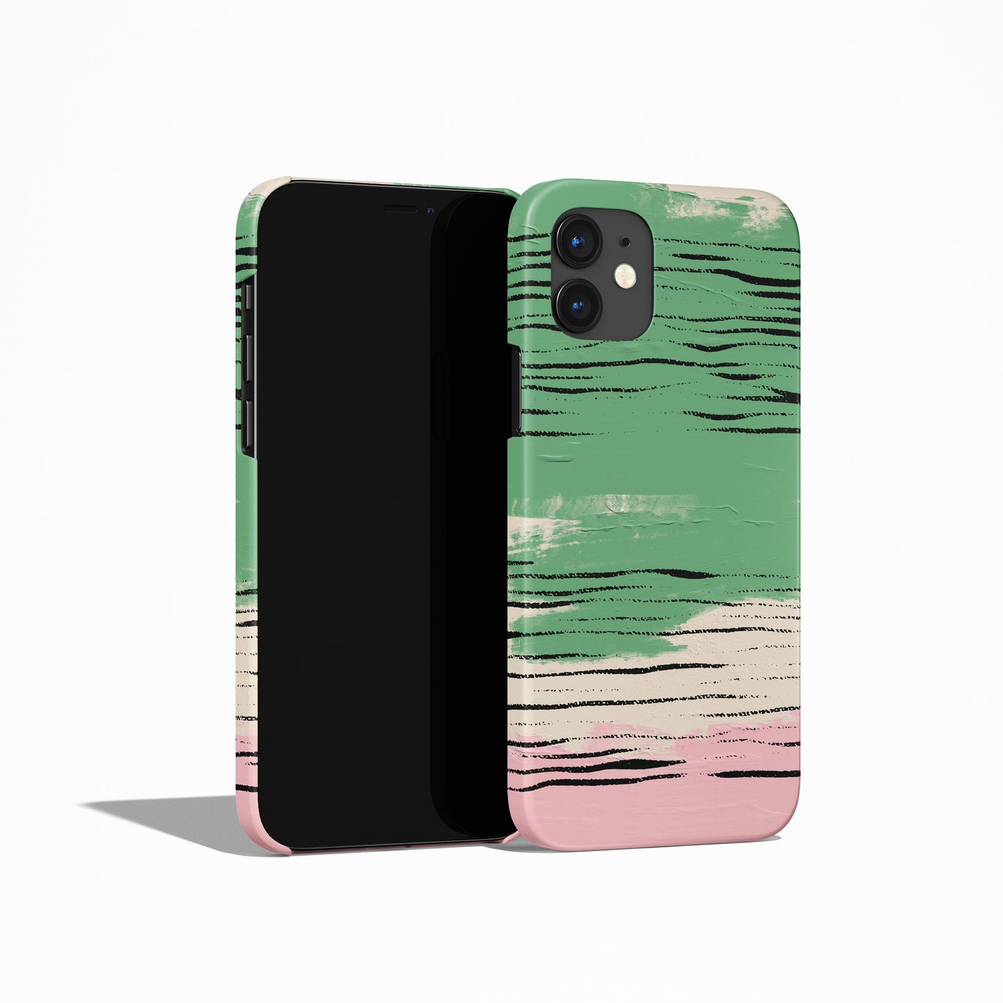 Abstract Brushstrokes Pattern iPhone Case