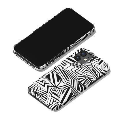 Op Art Black&White Pattern iPhone Case