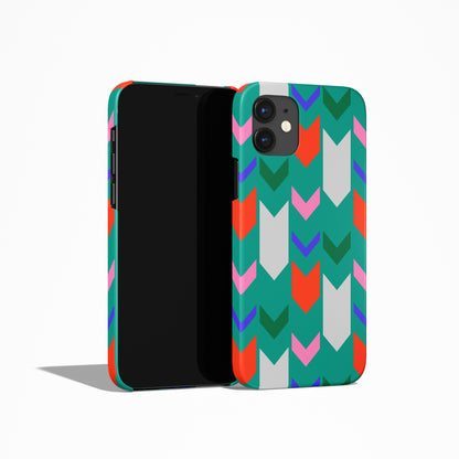 Retro Colorful Pattern iPhone Case