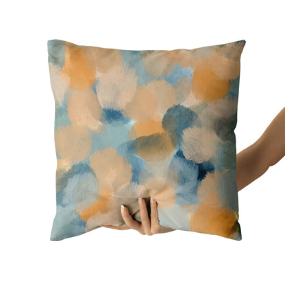 Waves on the Horizon Painted Throw Pillow