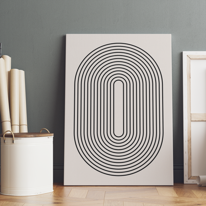 Modern Minimalism Line Art Canvas Print