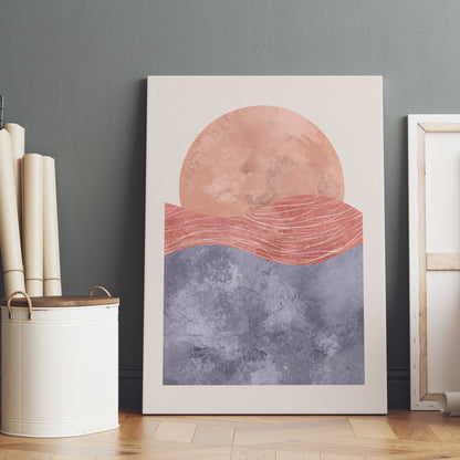 Pastel Cute Sunset Canvas Print