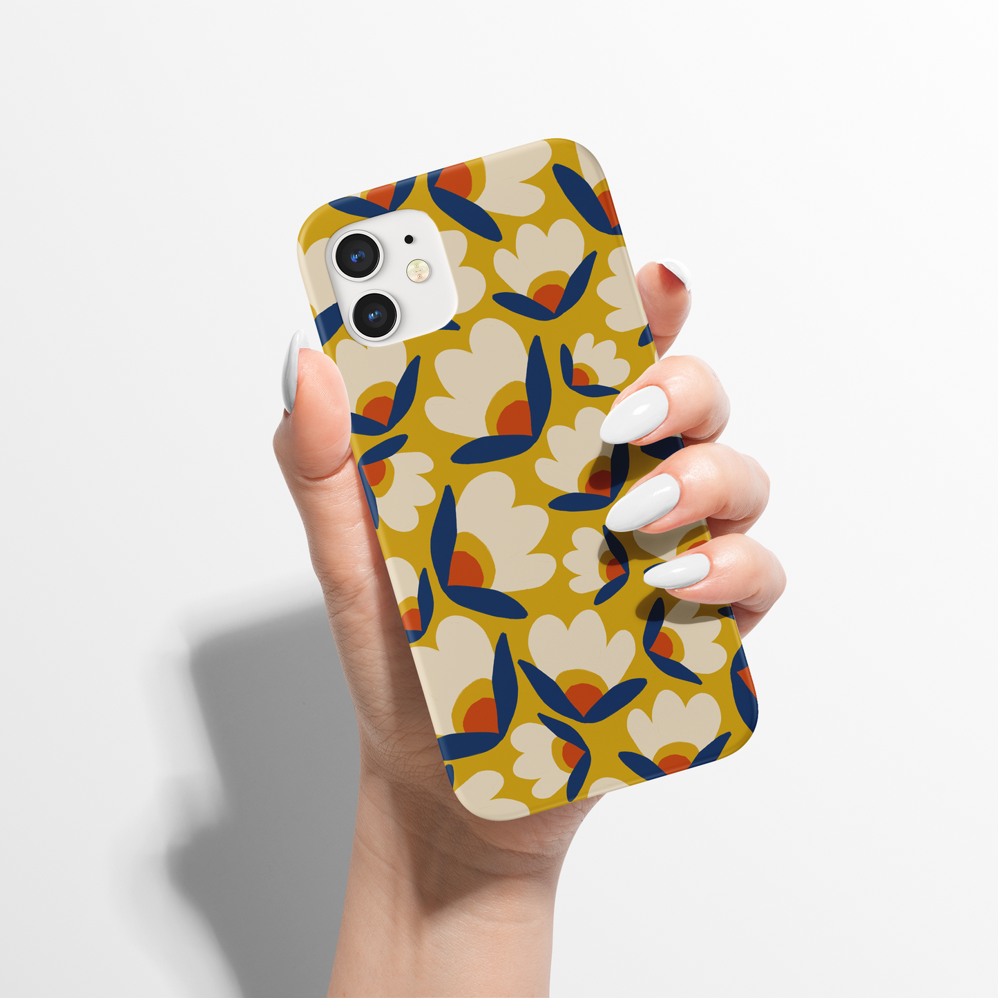 Retro 60s Flowers Pattern iPhone Case