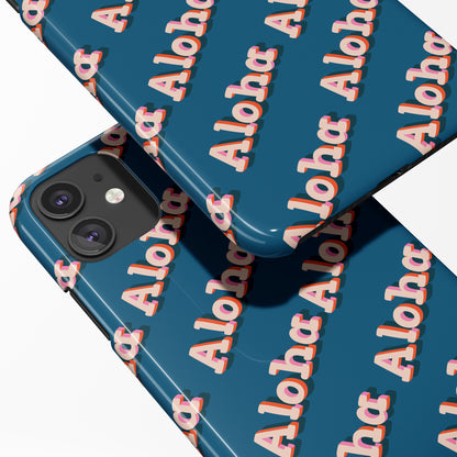 Aloha Lettering Pattern iPhone Case