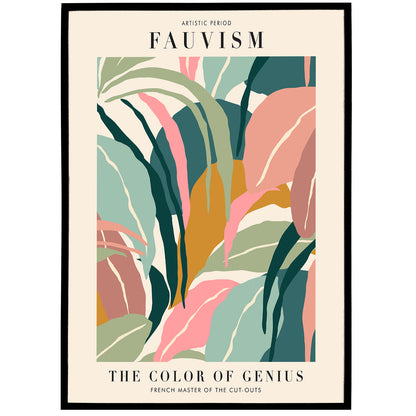 Floral Fauvism Art Poster