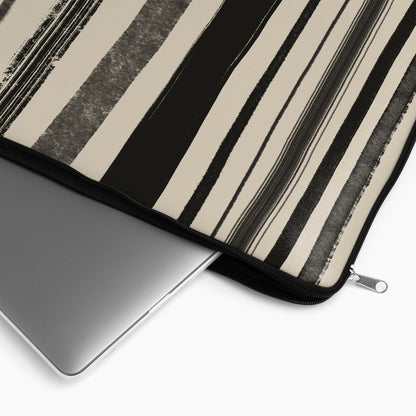 Black Rustic Line Art MacBook Sleeve