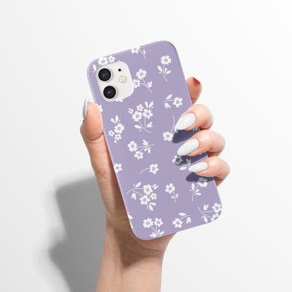 Purple Tiny Floral iPhone Case