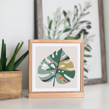 Colorful Monstera Leaf Print