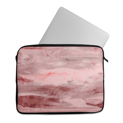 Painted Pink Abstract Scenery - Laptop Sleeve