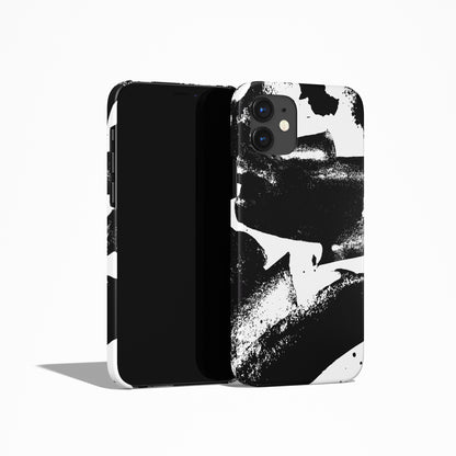 Black Abstract Ink iPhone Case