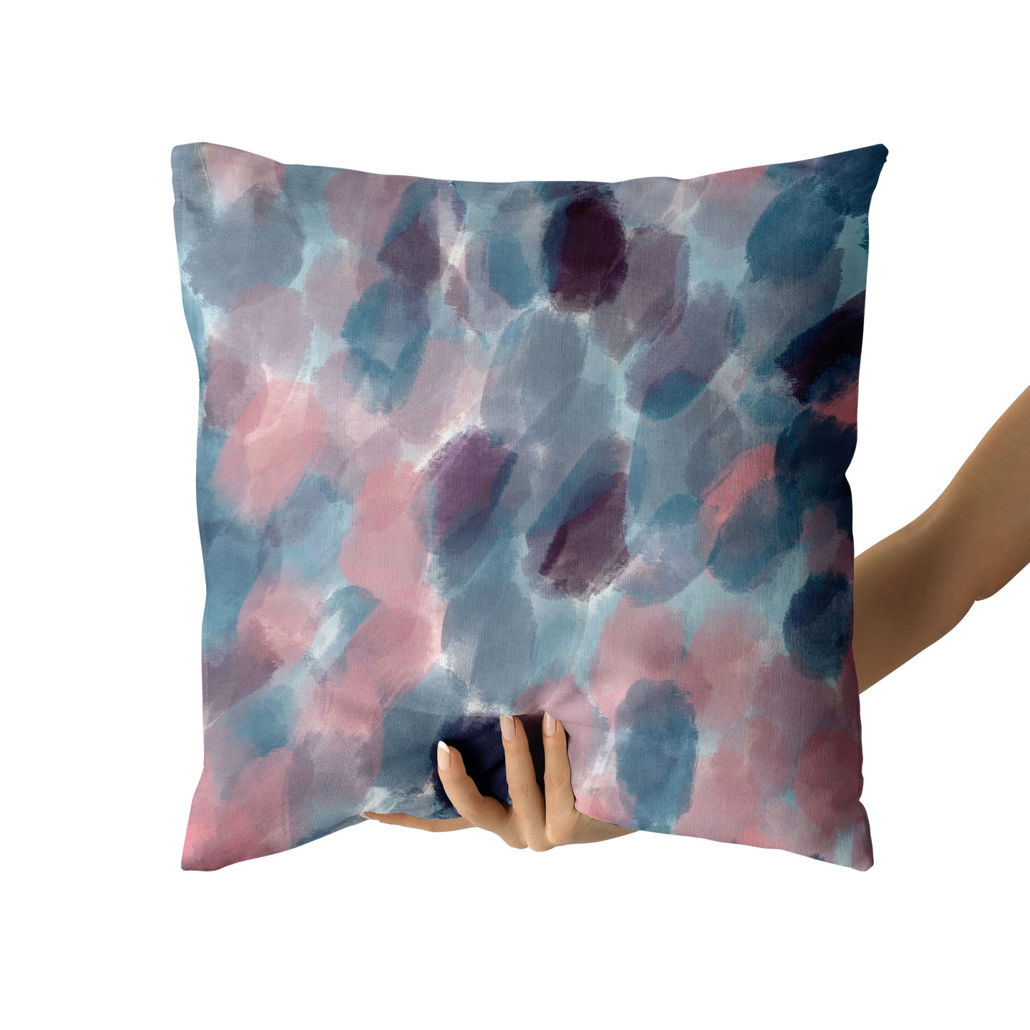 Painted Abstract Throw Pillow