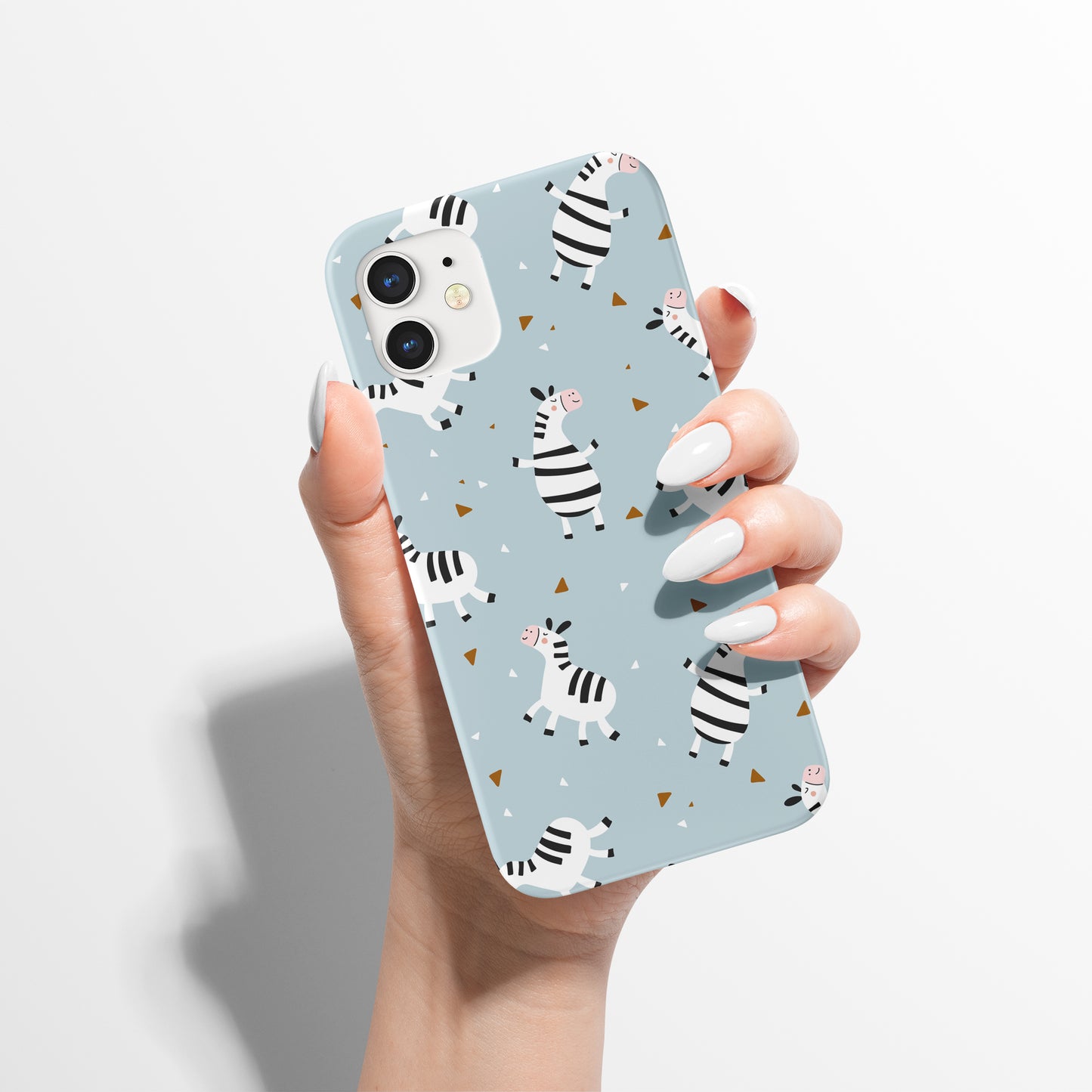 Baby Blue Zebra iPhone Case