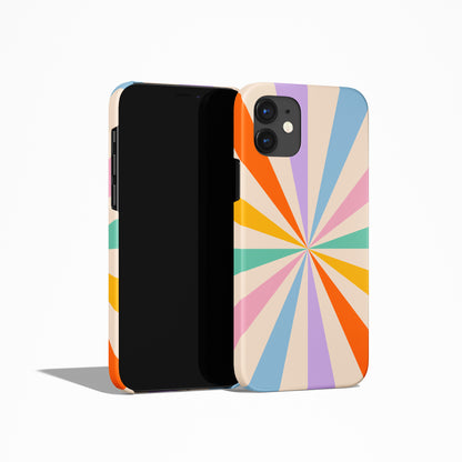 Colorful Retro Abstract Pattern iPhone Case