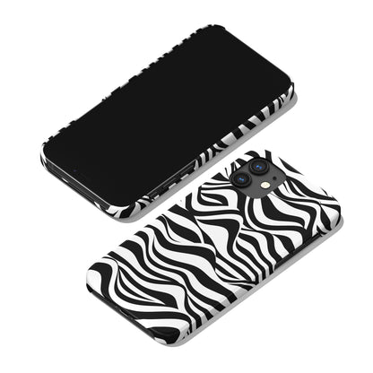 Abstract Black and White iPhone Case