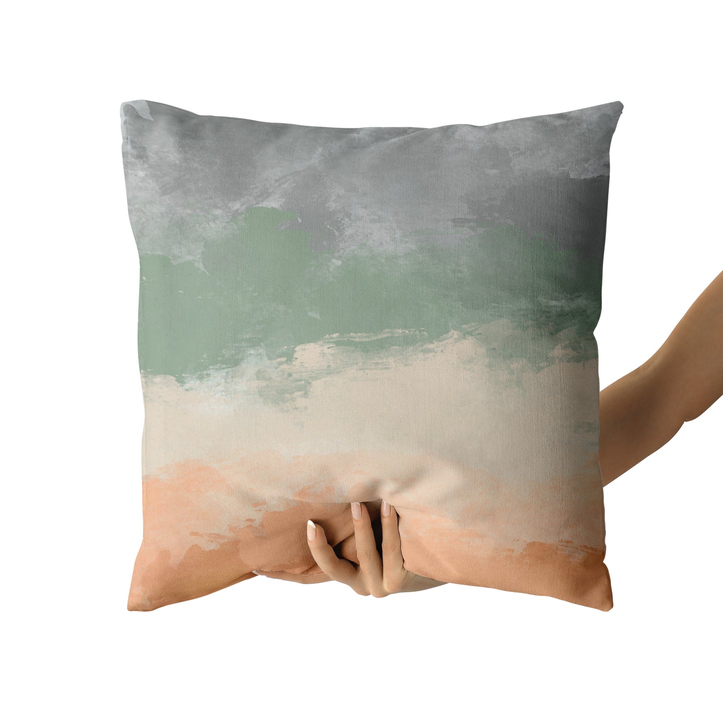 Abstract Modern Painted Throw Pillow