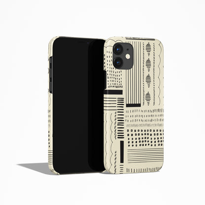 Danish Modern Abstract Pattern iPhone Case