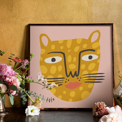 Funny Pink Cheetah Print