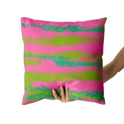 Colorful Modern Art Throw Pillow