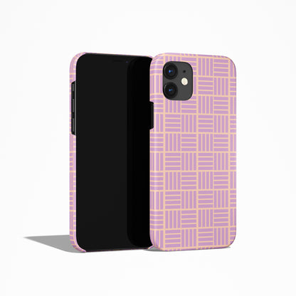 Violet Geometric Pattern iPhone Case