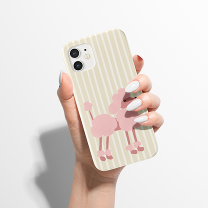 Pink Poodle Dog Lovers iPhone Case