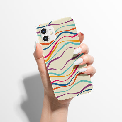 Colorful Striped Pattern iPhone Case
