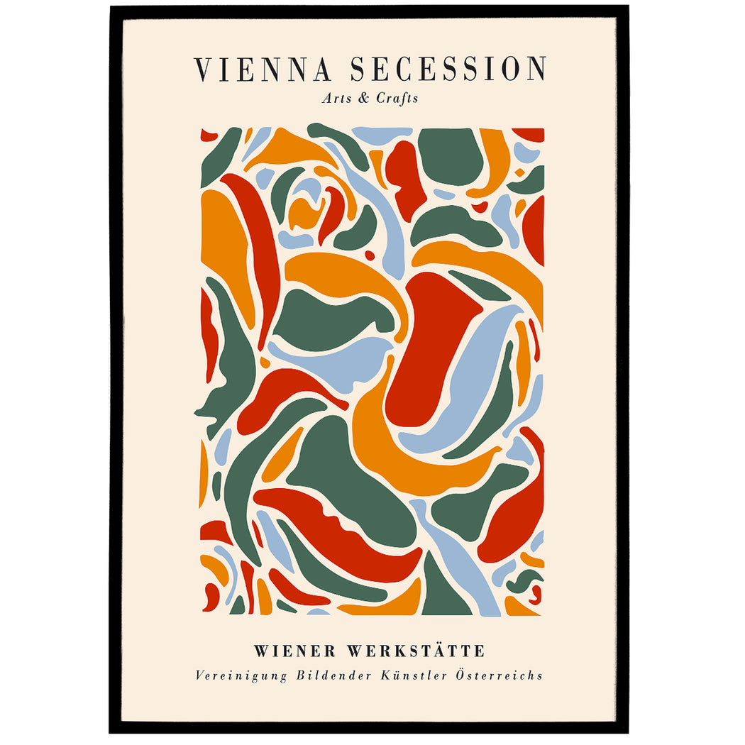 Colorful VIENNA SECESSION Poster Print