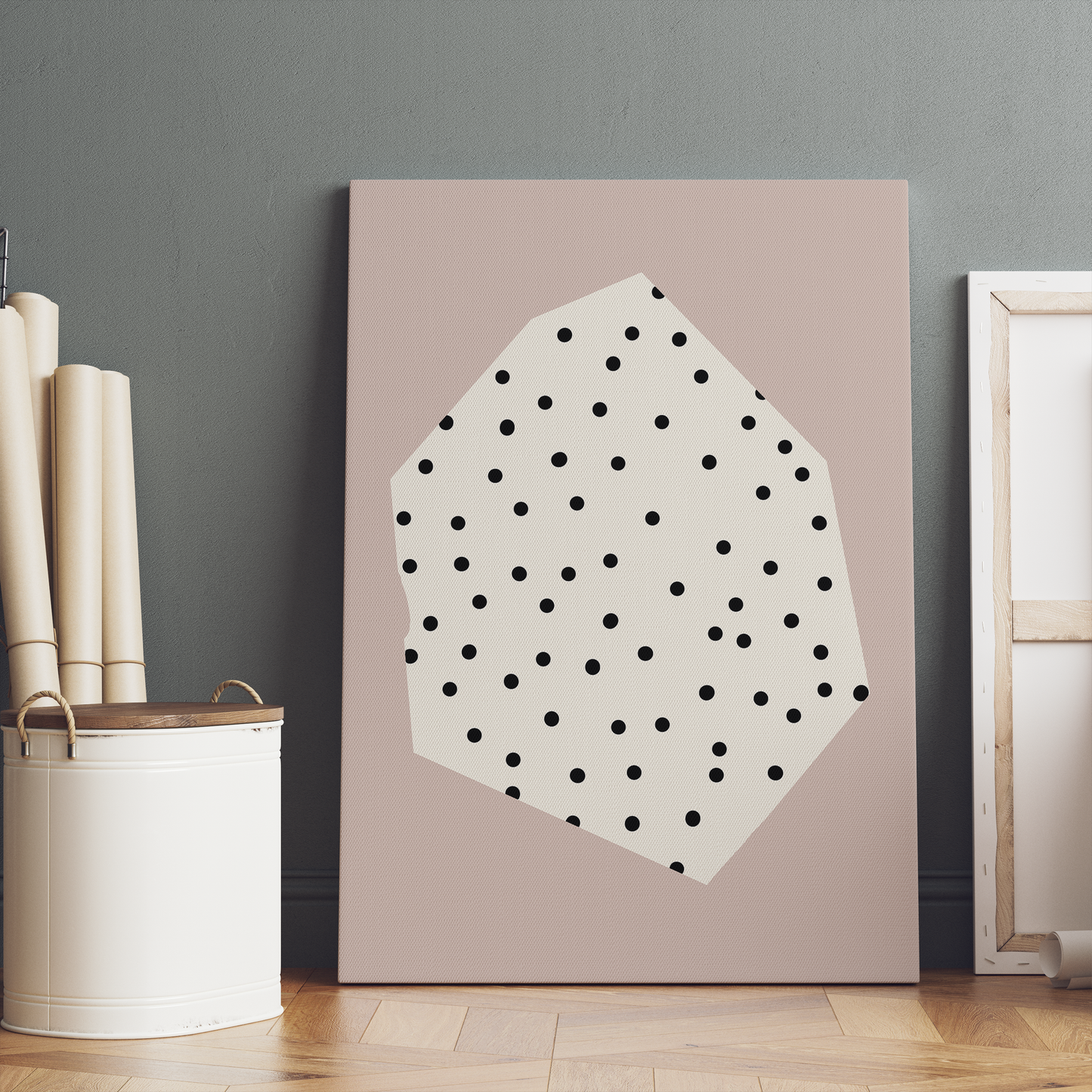 Mid Century Modern Minimalist Canvas Print