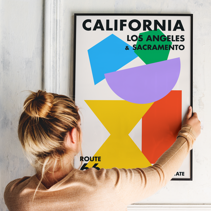 California 66 Route Poster