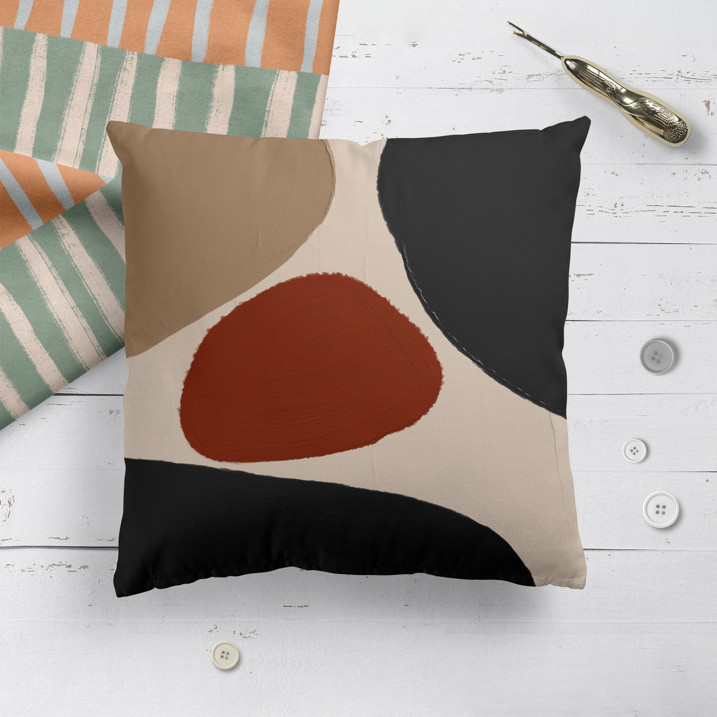 Loft Decor Modern Art Throw Pillow