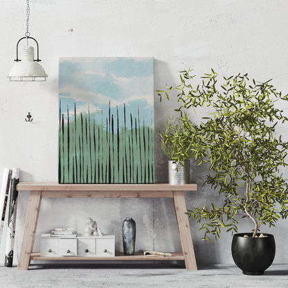 Painted Landscape Wall Art Canvas Print