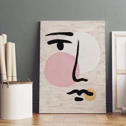 Minimalist Painted Face Canvas Print