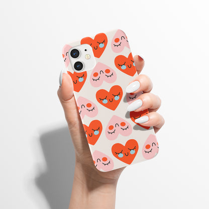Funny Hearts iPhone Case
