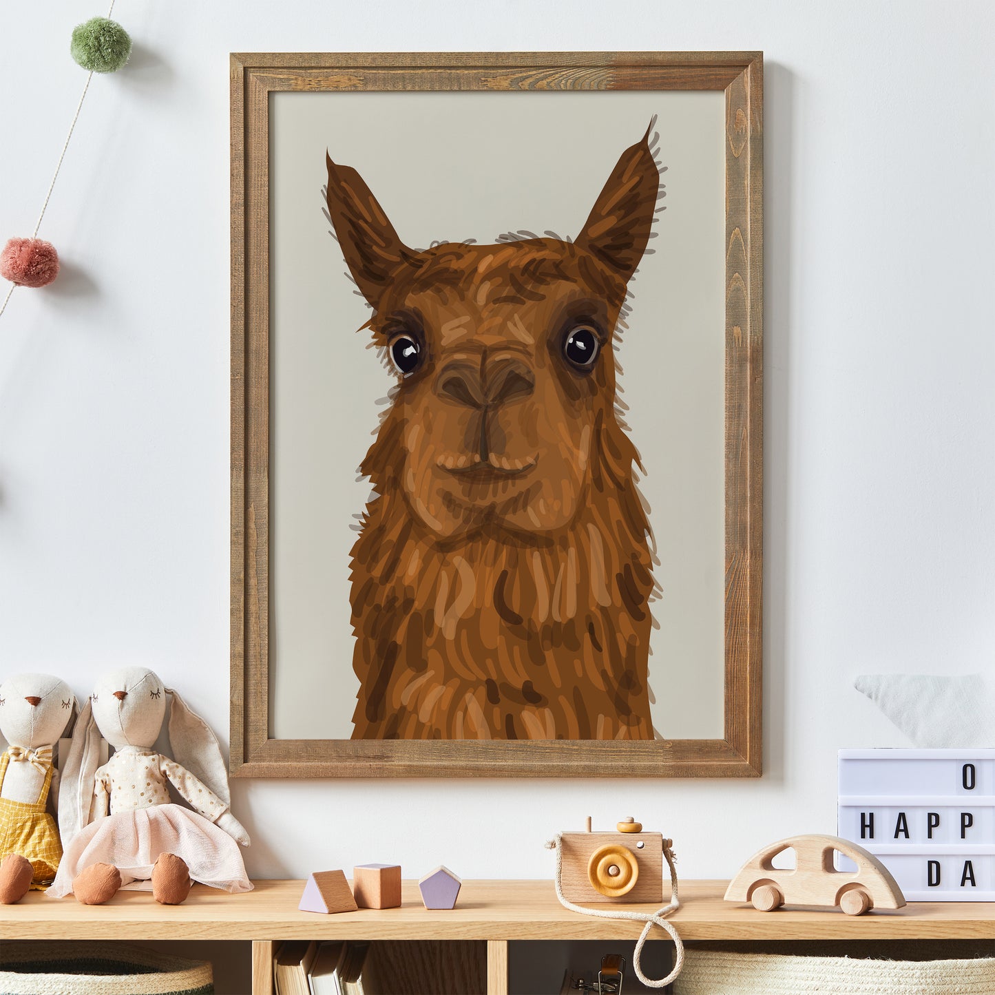 Cute Alpaca Print
