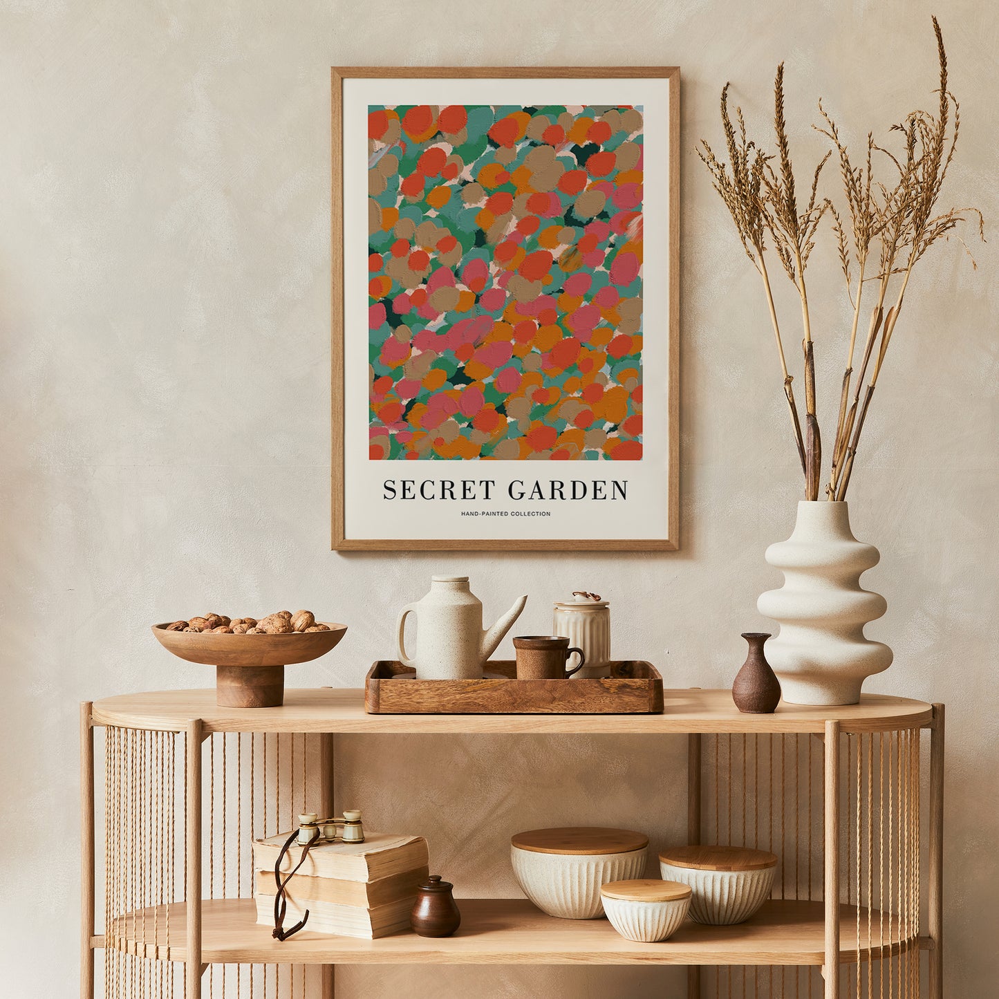 Fall Secret Garden Painting Poster