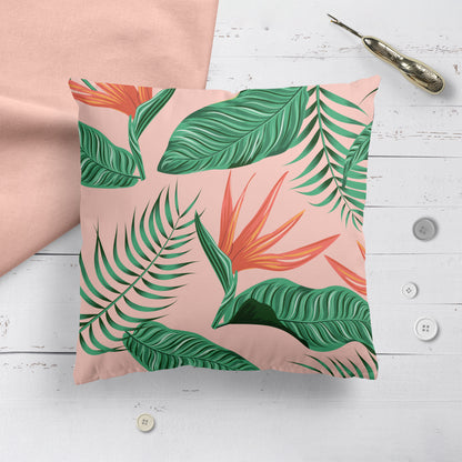 Pink Tropical Pillow