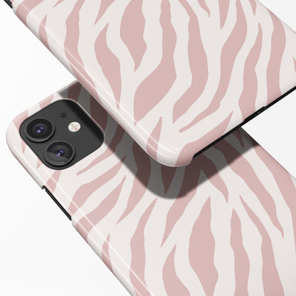 Pink Pastel Zebra iPhone Case