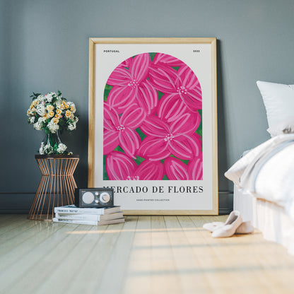 Mercado De Flores Portugal Poster