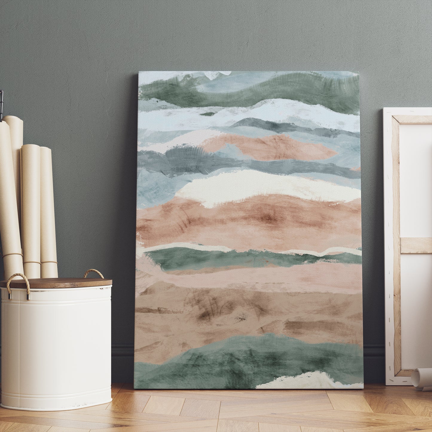 Abstract Painted Landscape Canvas Print