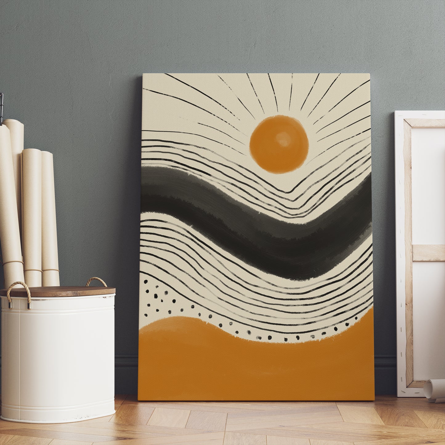 Abstract Sunshine Painting Canvas Print