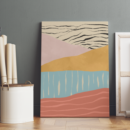 Colorful Abstract Landscape Canvas Print
